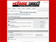 Tablet Screenshot of forum.hotwiredirect.com